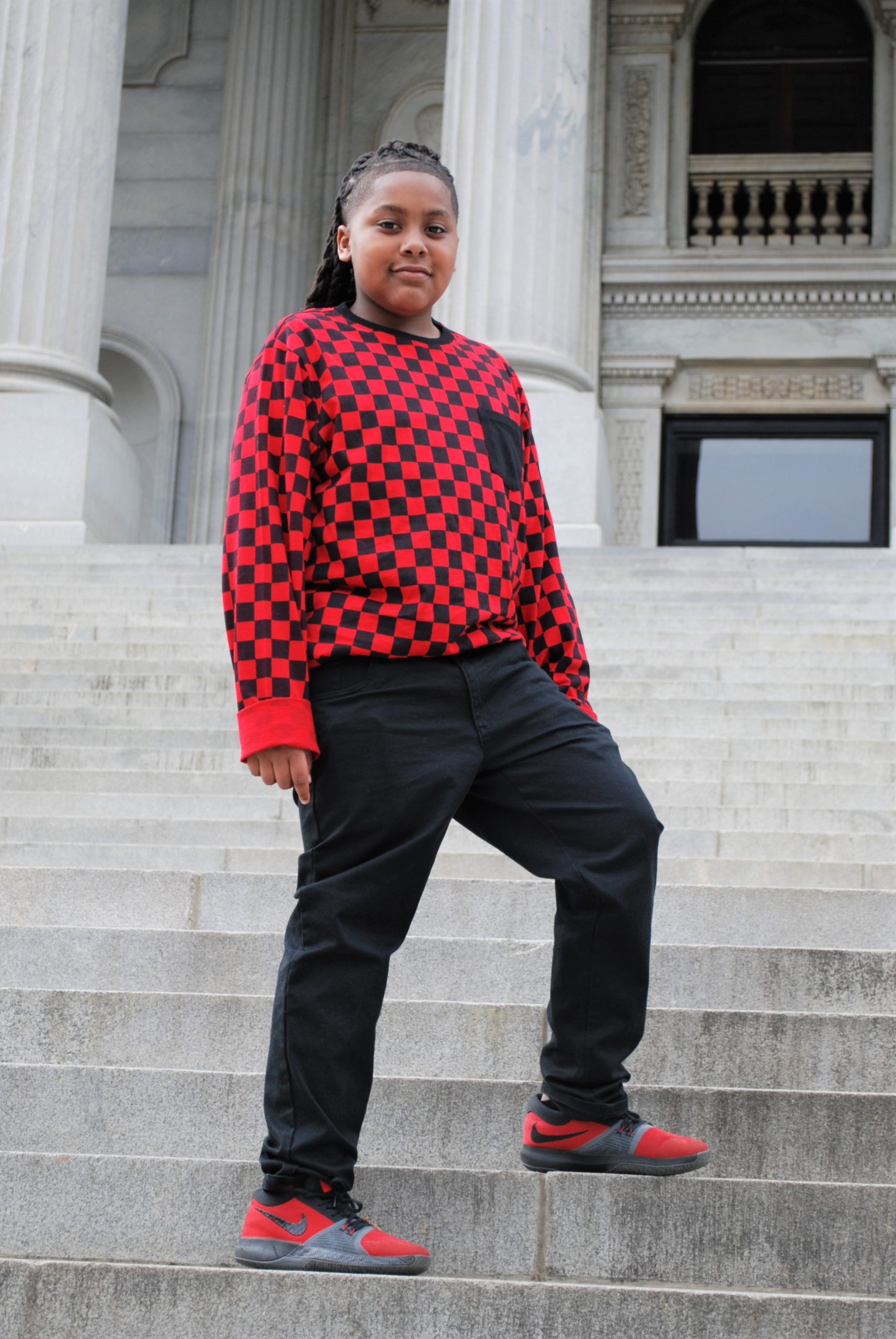 boy on stairs self advocacy