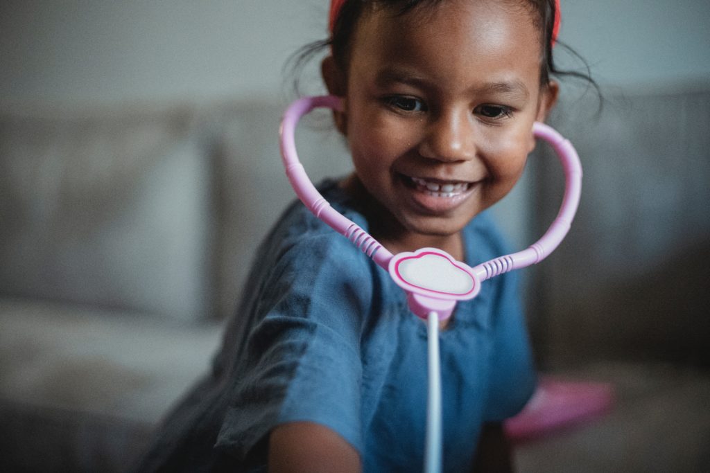 girl with stethoscope