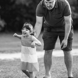 girl learns to walk