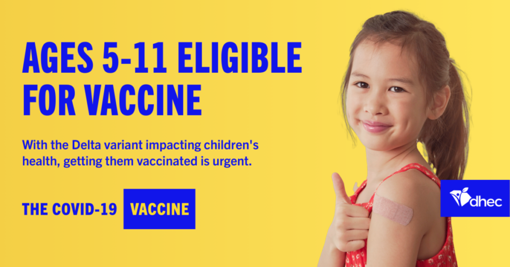 Edades de 5 a 11 años susceptibles de vacunación