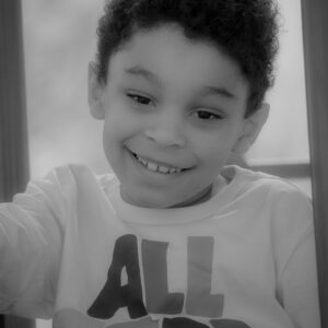 boy smiles