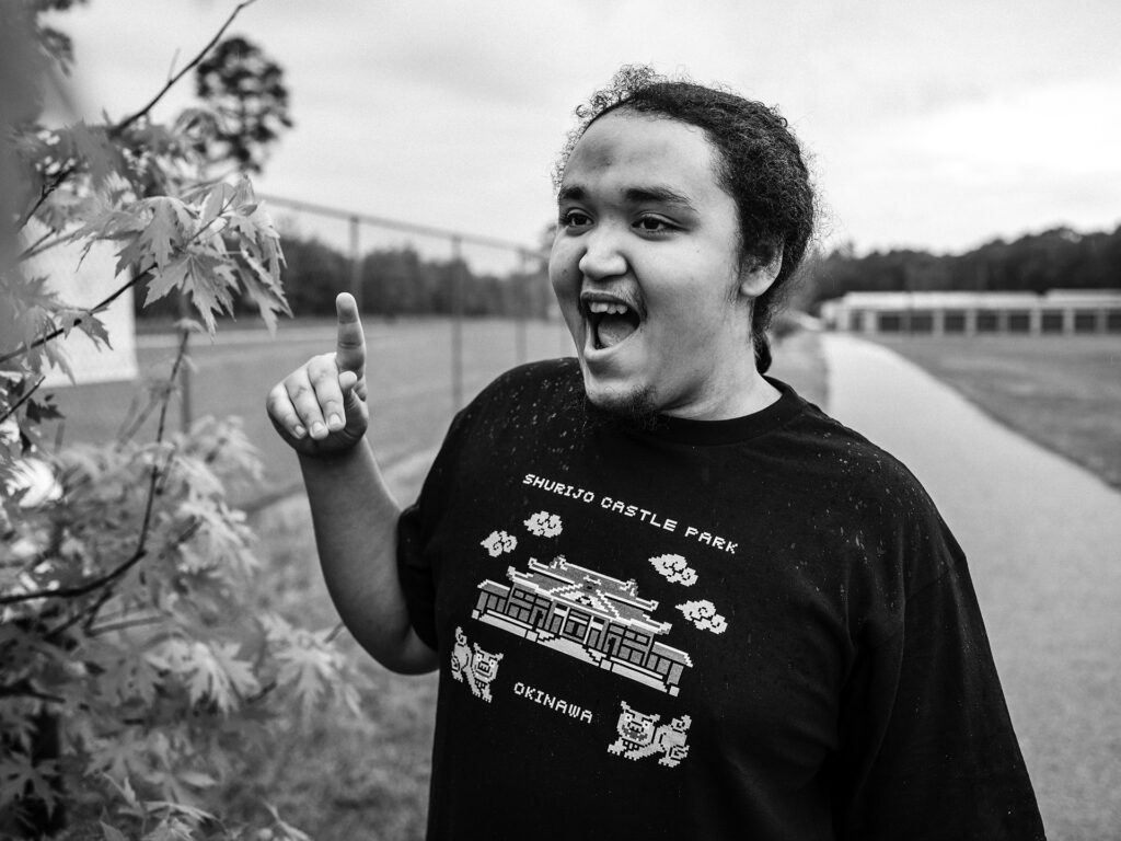happy young man outside