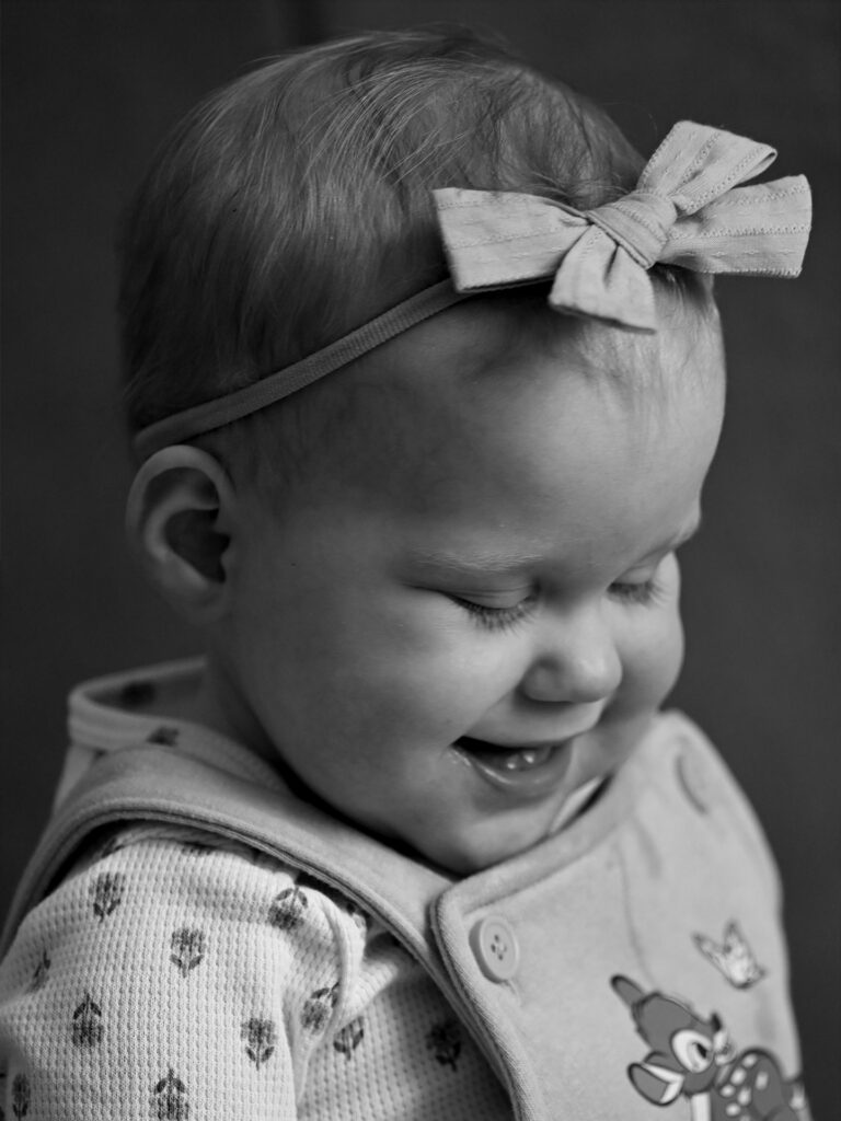 baby with a bow