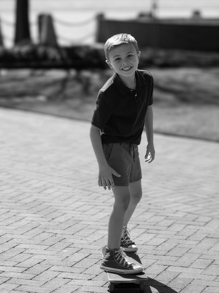 boy on a skateboard